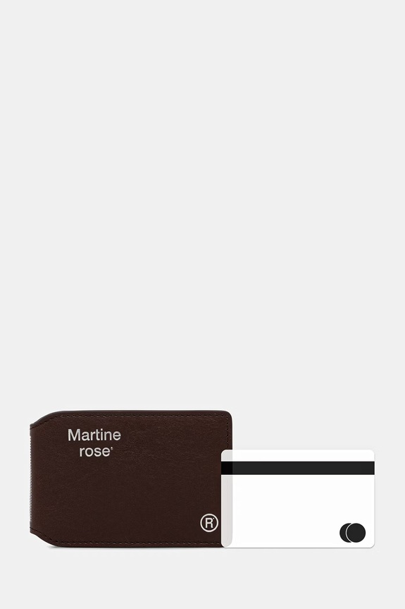 Martine Rose Oyster чохол для карток шкіряний 1150LP25700 коричневий