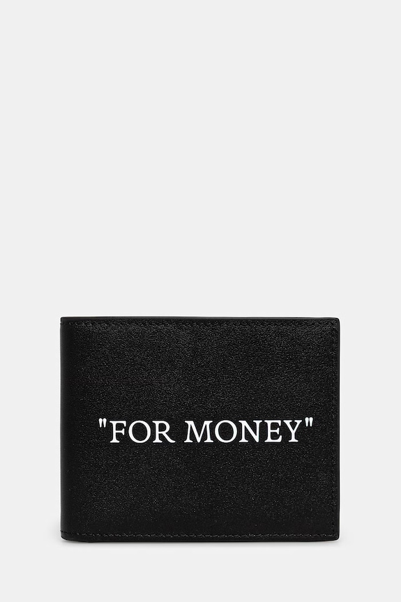 Off-White Quote гаманець шкіряний чорний OMNC074C99LEA001
