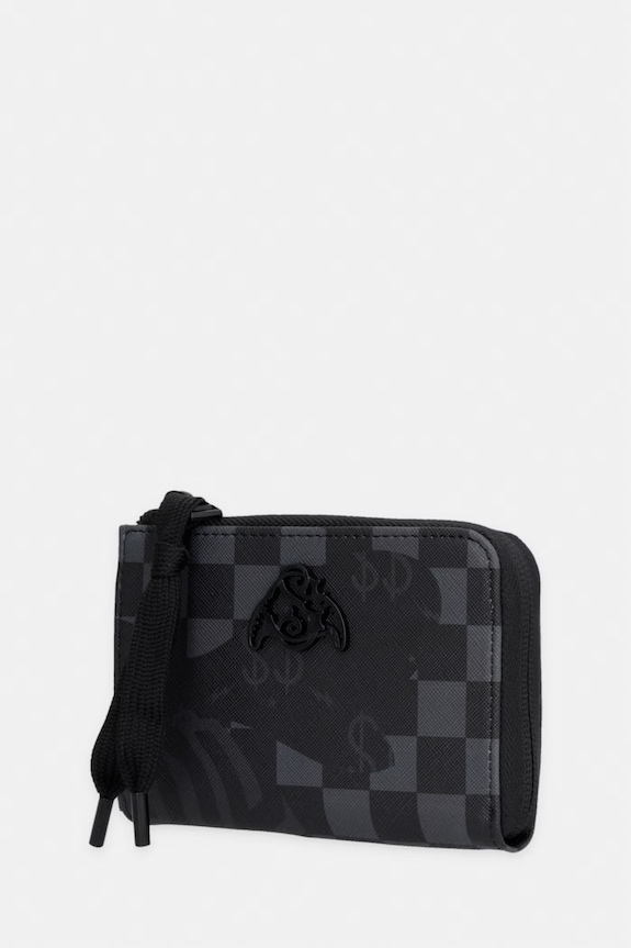 Sprayground portfel z imitacji skóry 910W9054NSZ czarny SS26