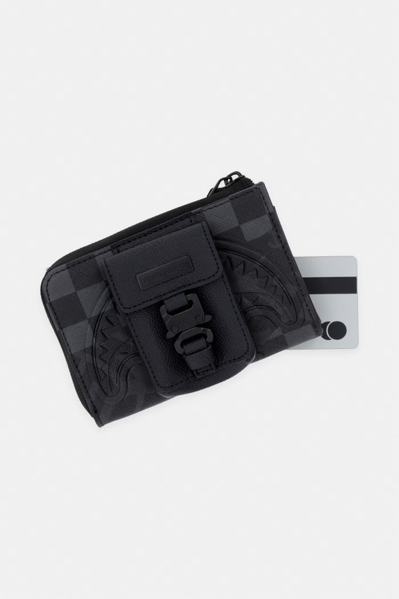Sprayground portfel z imitacji skóry czarny 910W9054NSZ