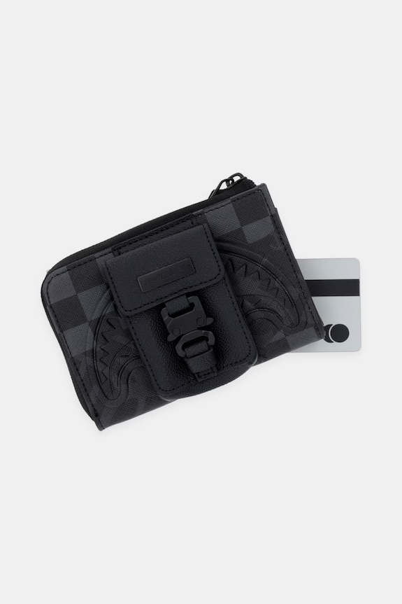 Sprayground portfel z imitacji skóry czarny 910W9054NSZ