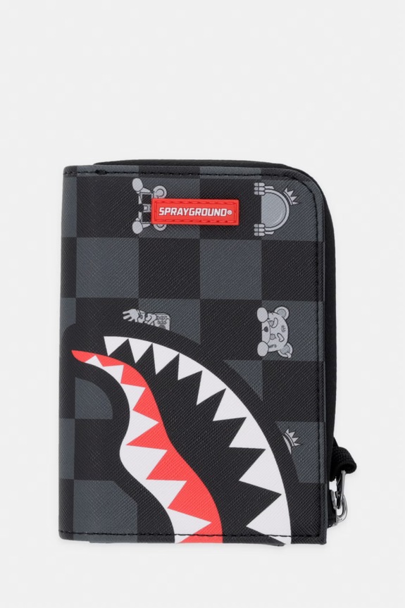 Sprayground portfel z imitacji skóry czarny 910W8917NSZ