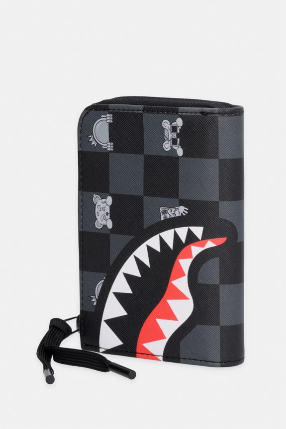 Sprayground portfel z imitacji skóry 910W8917NSZ czarny SS26