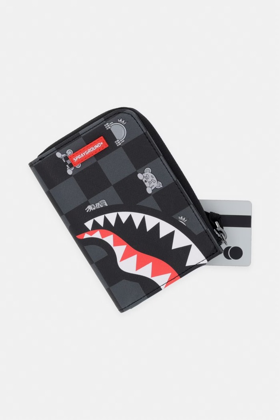 Sprayground portfel z imitacji skóry czarny 910W8917NSZ