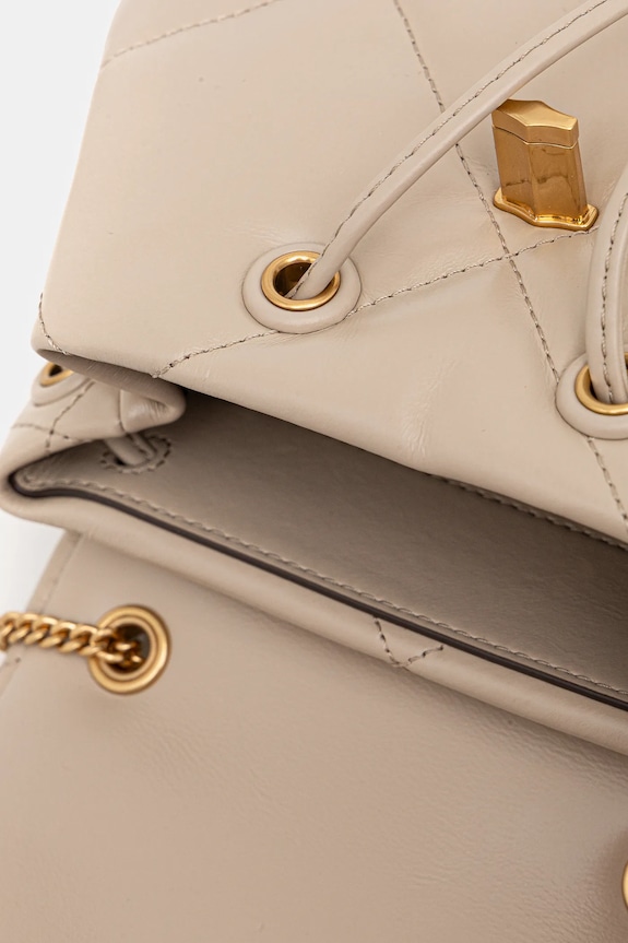 Tory Burch zaino in pelle Kira Diamond 170485.250 beige