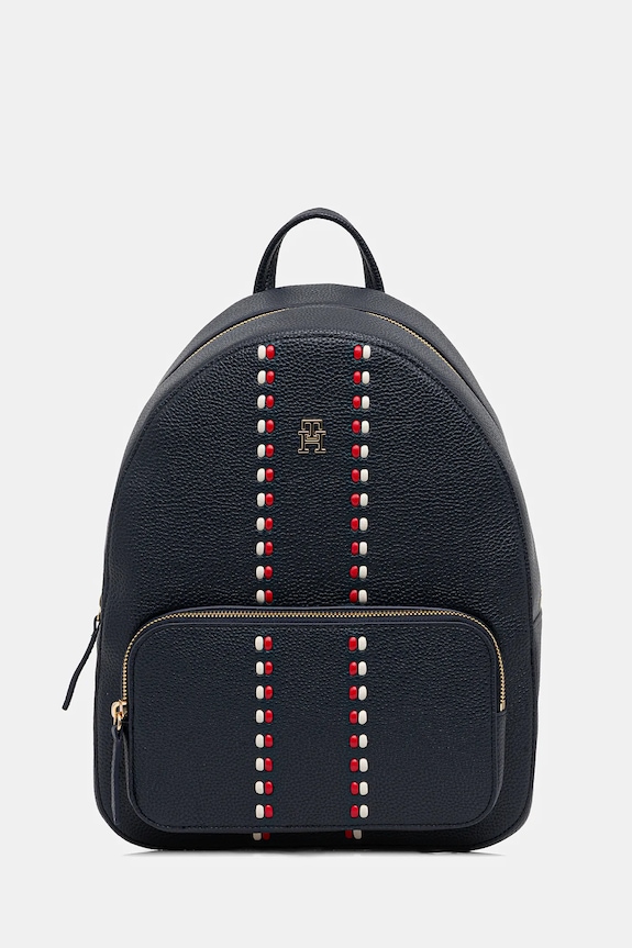 Ruksak Tommy Hilfiger jemný vzor tmavomodrá AW0AW18159