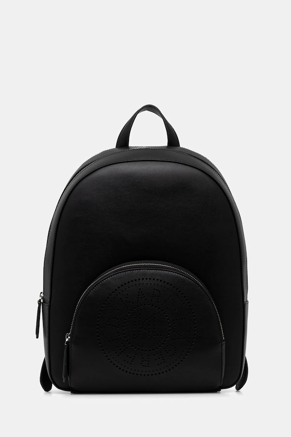 Ruksak Karl Lagerfeld K/CIRCLE imitacija zrnate kože crna B1W30073