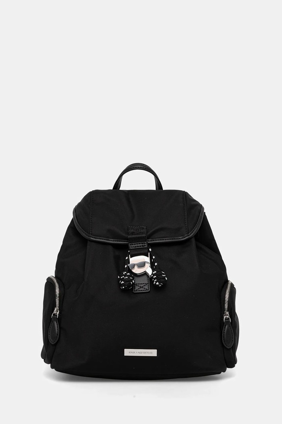 Ruksak Karl Lagerfeld IKON jednofarebný čierna B1W30013