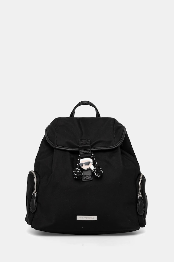 Ruksak Karl Lagerfeld IKON jednofarebný čierna B1W30013