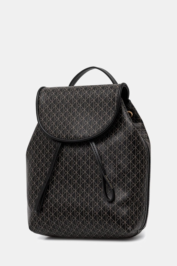 Calvin Klein plecak damski z imitacji skóry LV04F3507G czarny SS26