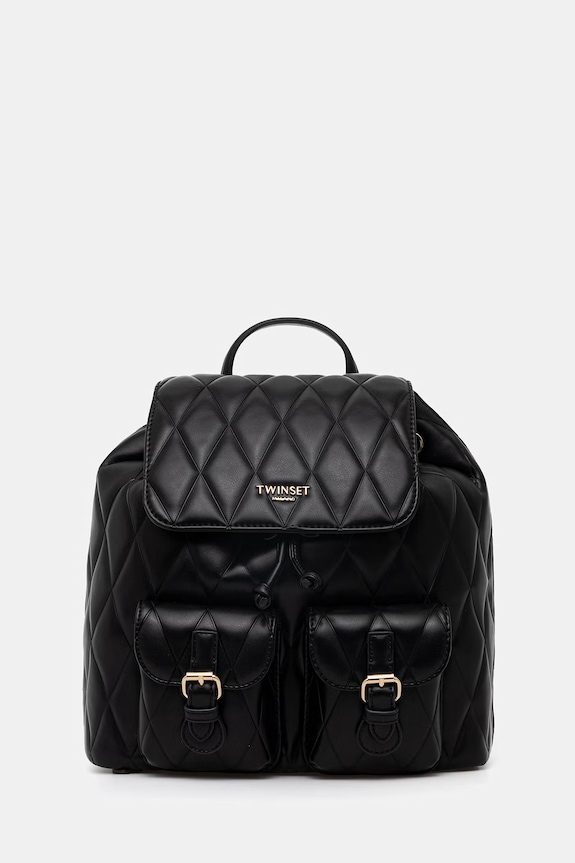 Twinset plecak damski skórzany czarny 261TB7280