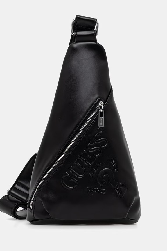 Ruksak Guess AGATA imitácia kože čierna V6GZ06.W2121
