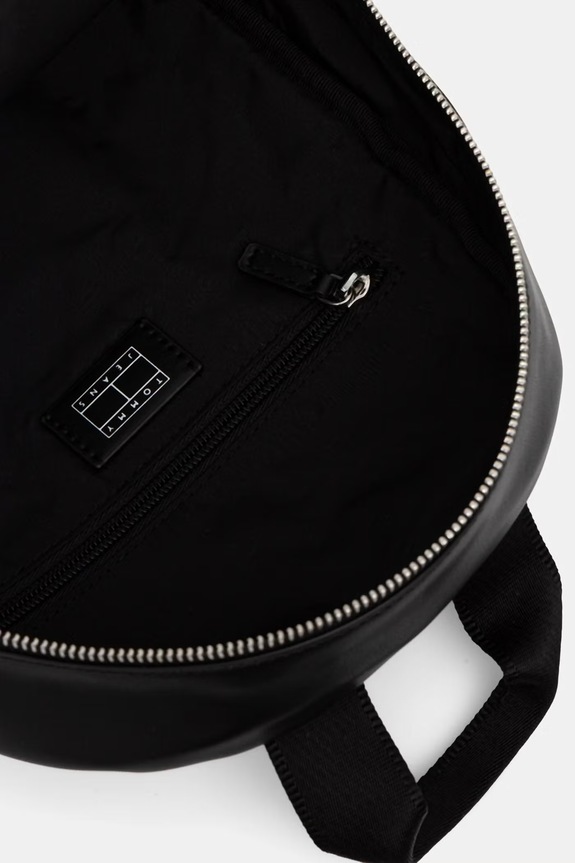 Tommy Jeans plecak miejski damski z imitacji skóry AW0AW18579 czarny