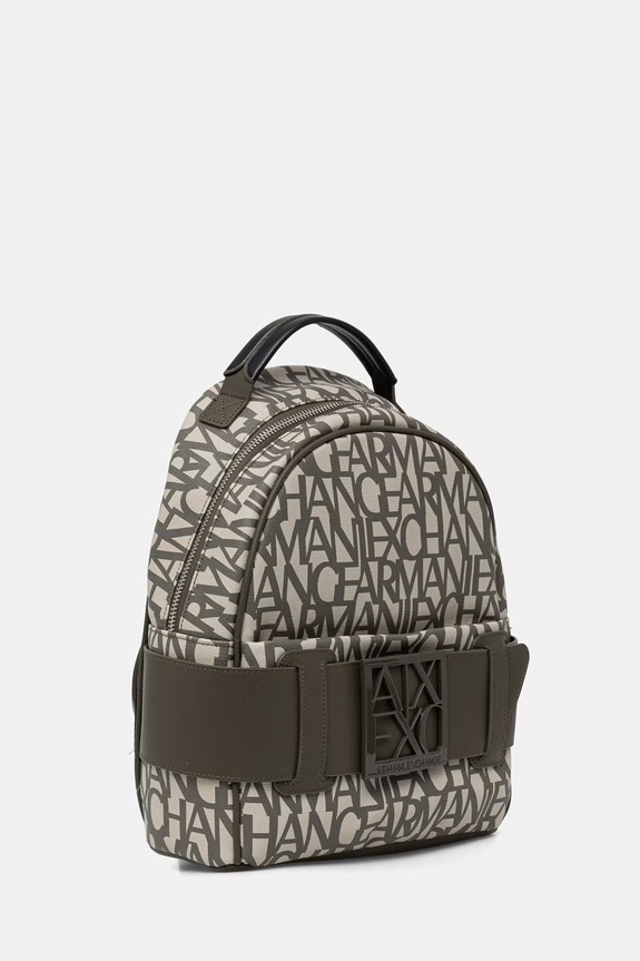 Armani Exchange rucsac de oraș pentru femei, cu imitație de piele 949153.3F742 verde SS26