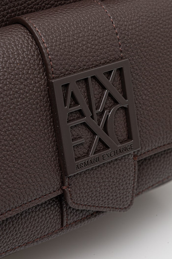Armani Exchange plecak miejski damski z imitacji skóry brązowy XW002591.AF11902