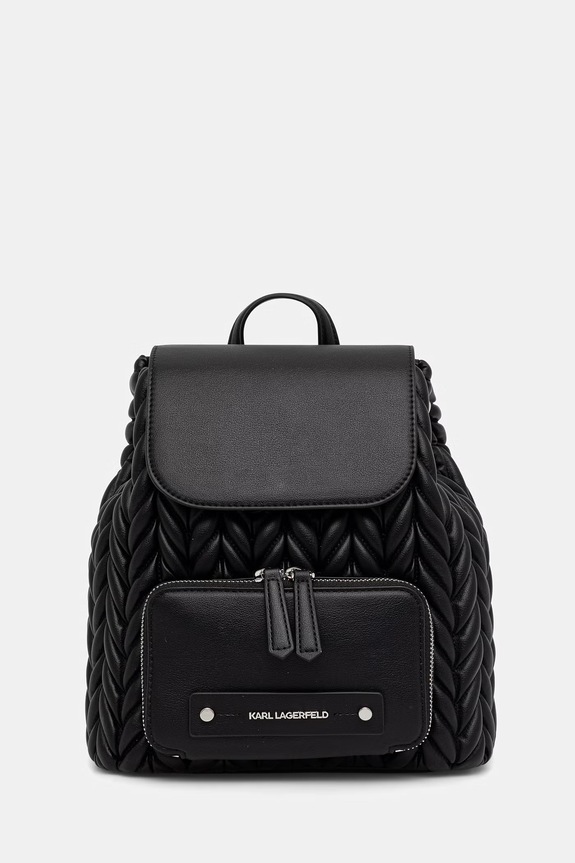 Karl Lagerfeld plecak damski z imitacji skóry K/WEAVE czarny B2W30034