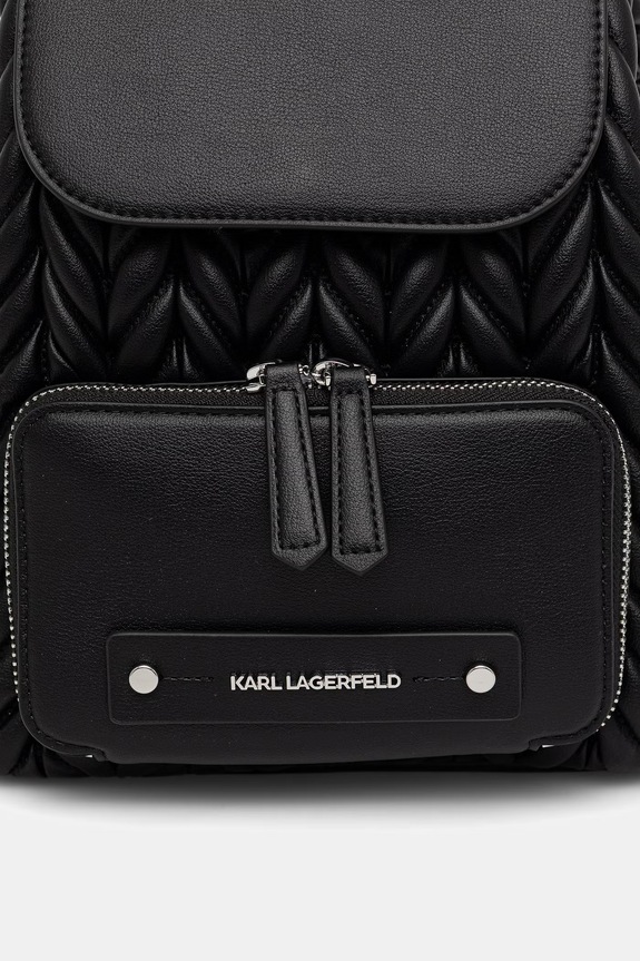 Karl Lagerfeld plecak damski z imitacji skóry K/WEAVE czarny B2W30034