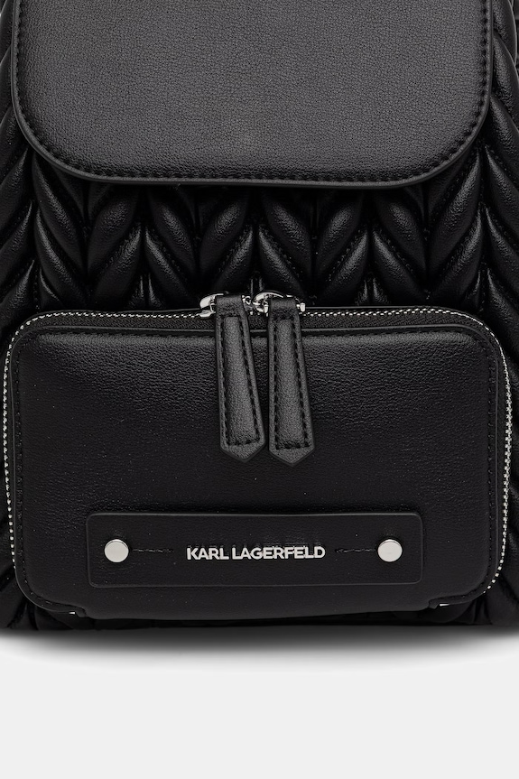Karl Lagerfeld plecak damski z imitacji skóry K/WEAVE czarny B2W30034