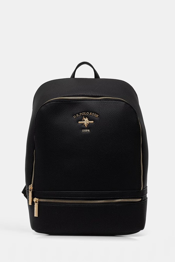U.S. Polo Assn. plecak damski z imitacji skóry STANFORD czarny BEUSS9074WVP