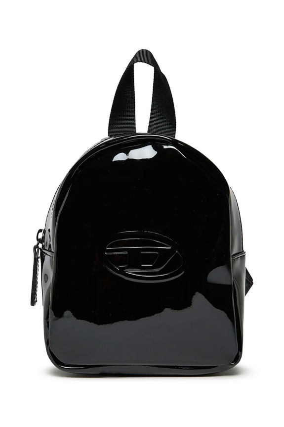 Detský ruksak Diesel WENGLY BAGS imitácia lakovanej kože čierna J02751.KXBQ6