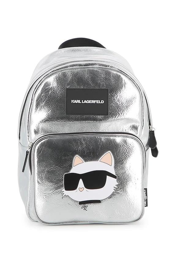 Dječji ruksak Karl Lagerfeld premalo za format A4 siva Z31215