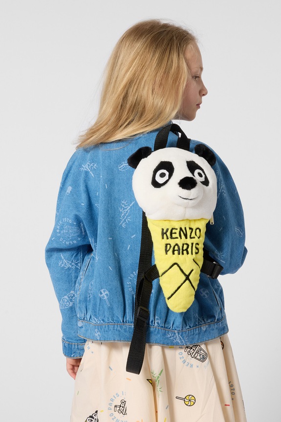 Detský ruksak Kenzo Kids vzorovaný čierna K61894