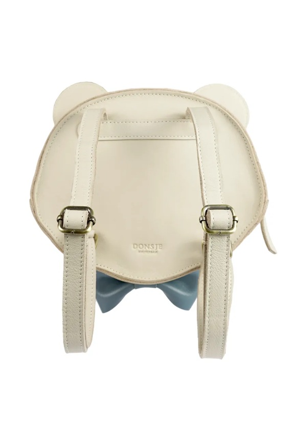 Băieți Donsje rucsac pentru copii, din piele Tendo Backpack Festive White Tiger 5519404 bej