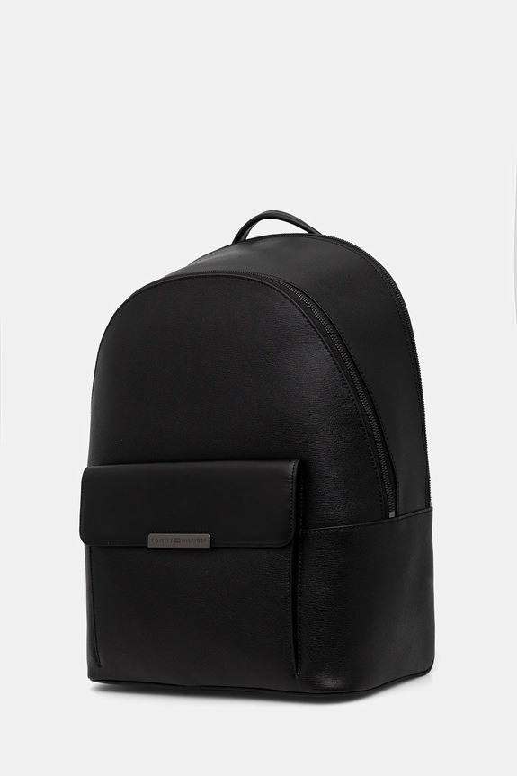 Kožený ruksak Tommy Hilfiger AM0AM13981 čierna SS26