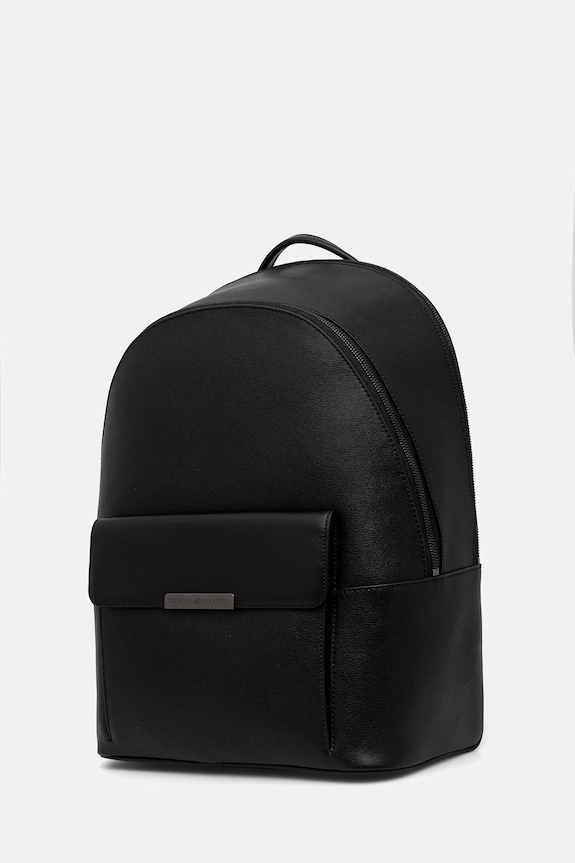 Kožený ruksak Tommy Hilfiger AM0AM13981 čierna SS26