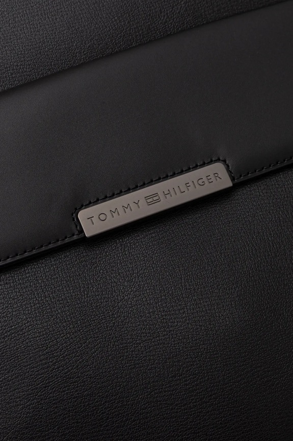 Kožený ruksak Tommy Hilfiger čierna AM0AM13981