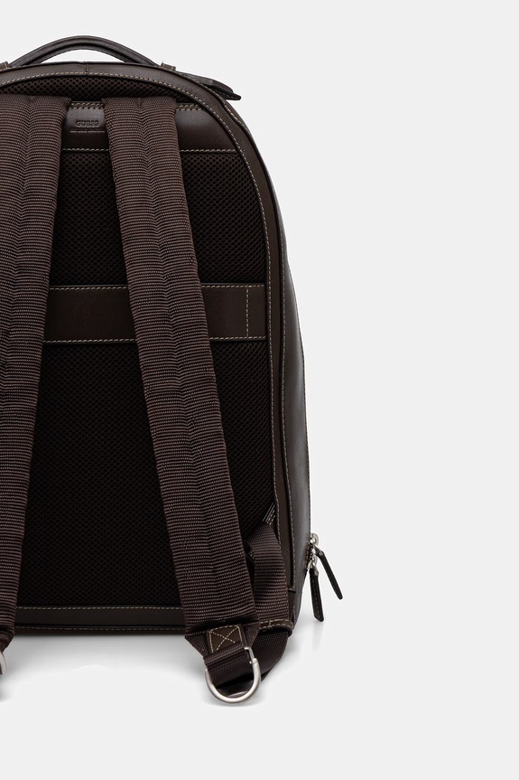 Doplnky Kožený ruksak Guess FIRENZE HMFITC.P5105 hnedá
