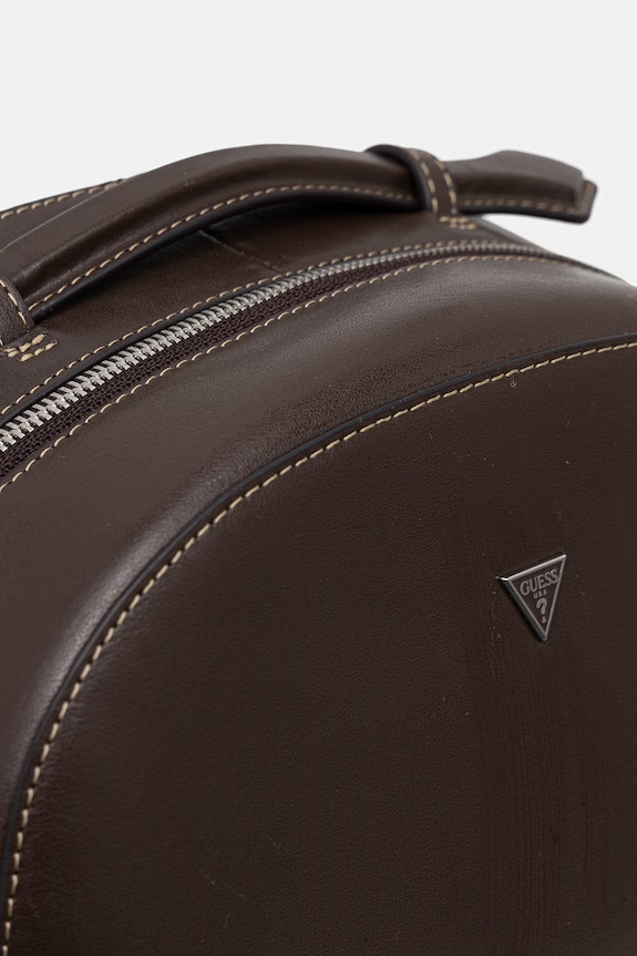 Kožený ruksak Guess FIRENZE hnedá HMFITC.P5105