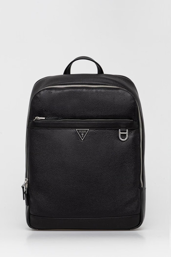 Guess ghiozdan de piele MONACO uni negru HMMOGR.P6145