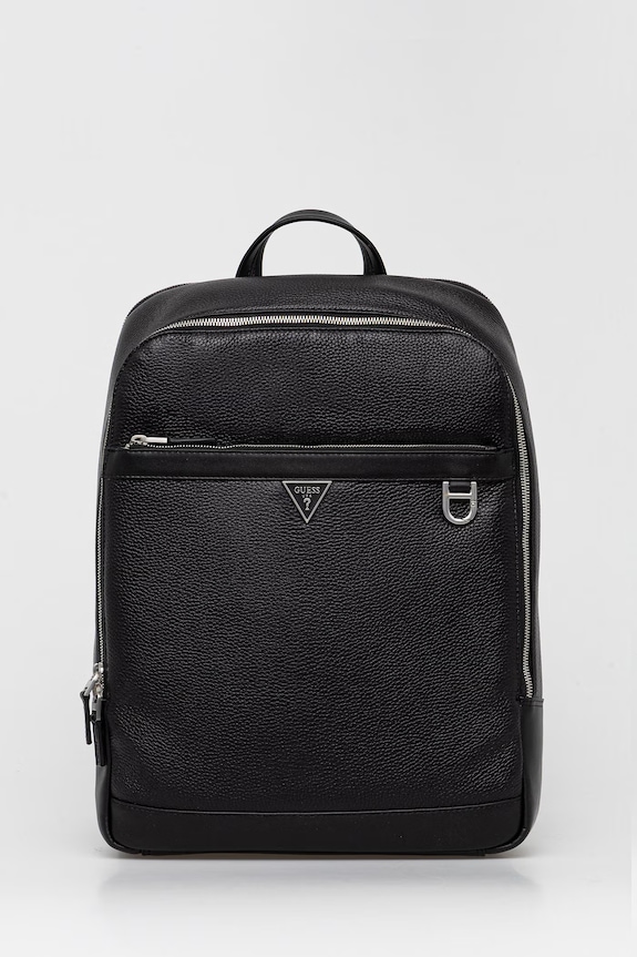 Guess ghiozdan de piele MONACO uni negru HMMOGR.P6145