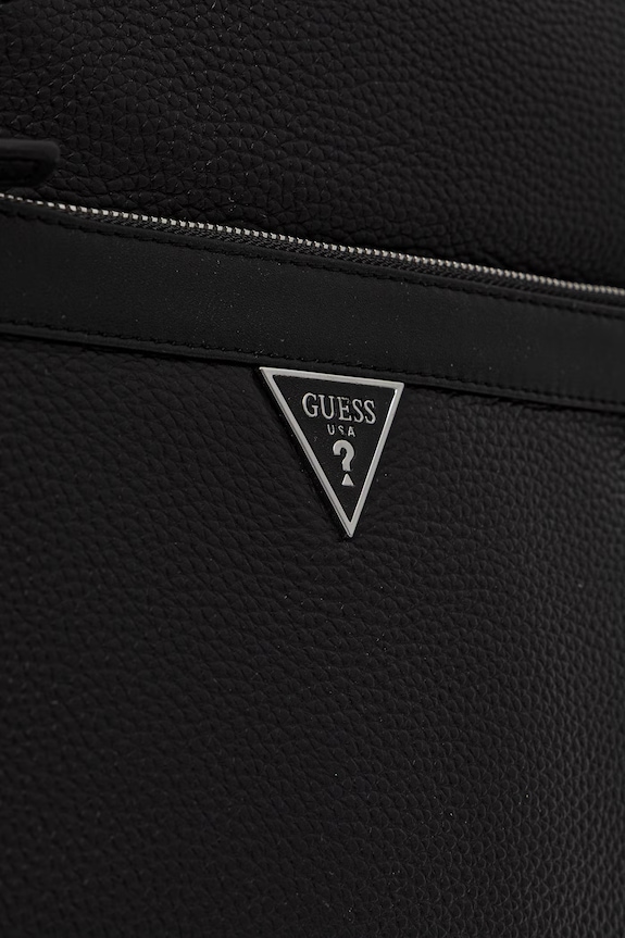 Guess ghiozdan de piele MONACO negru HMMOGR.P6145
