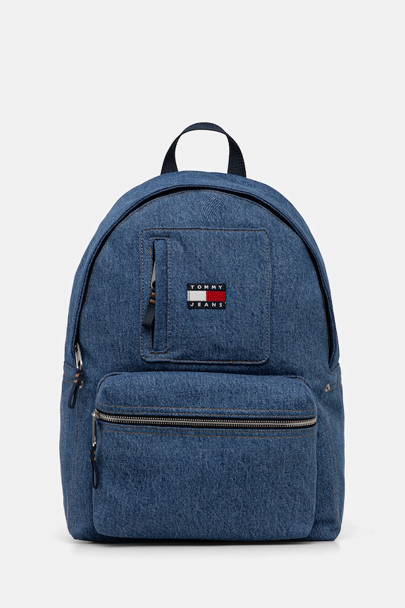 Džínový batoh Tommy Jeans hladký modrá AM0AM14052