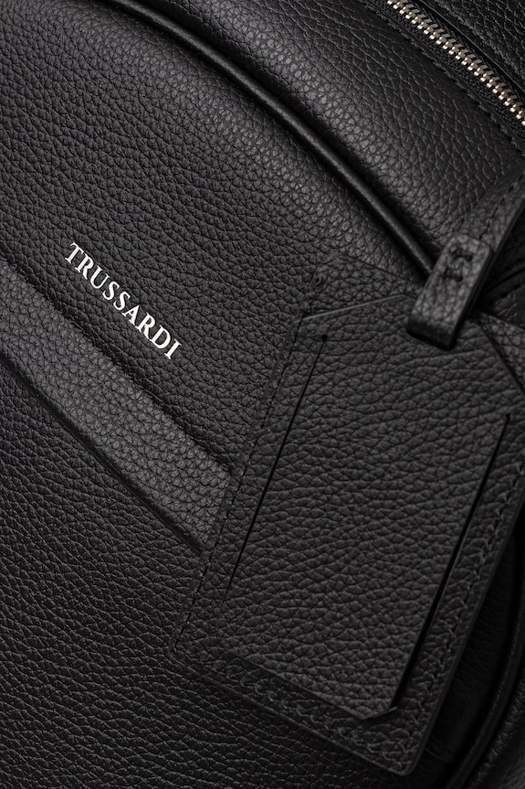 Δερμάτινο σακίδιο Trussardi μαύρο Z698E006311N