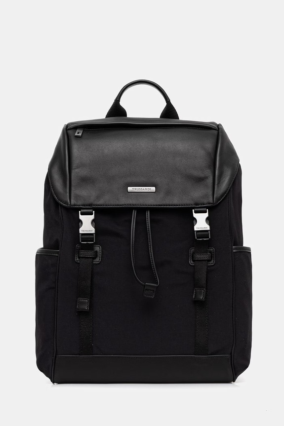 Σακίδιο πλάτης Trussardi υφασμάτινο μαύρο Z701E006317N