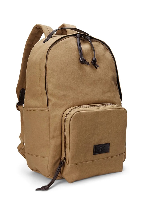 Polo Ralph Lauren plecak miejski męski bawełniany 405962445 brązowy SS26