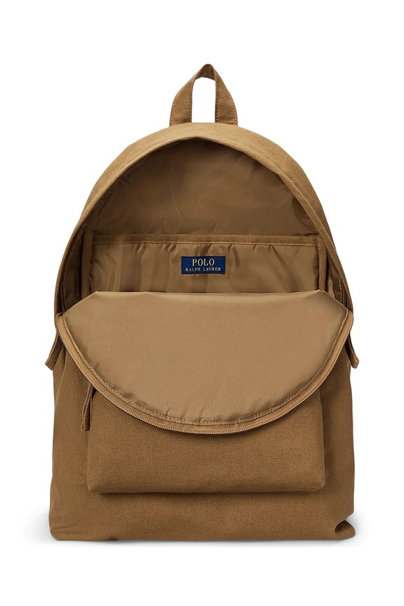 Polo Ralph Lauren plecak miejski męski bawełniany brązowy 405967603