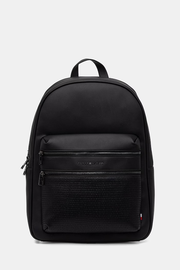 Tommy Hilfiger plecak miejski męski z imitacji skóry czarny AM0AM14093
