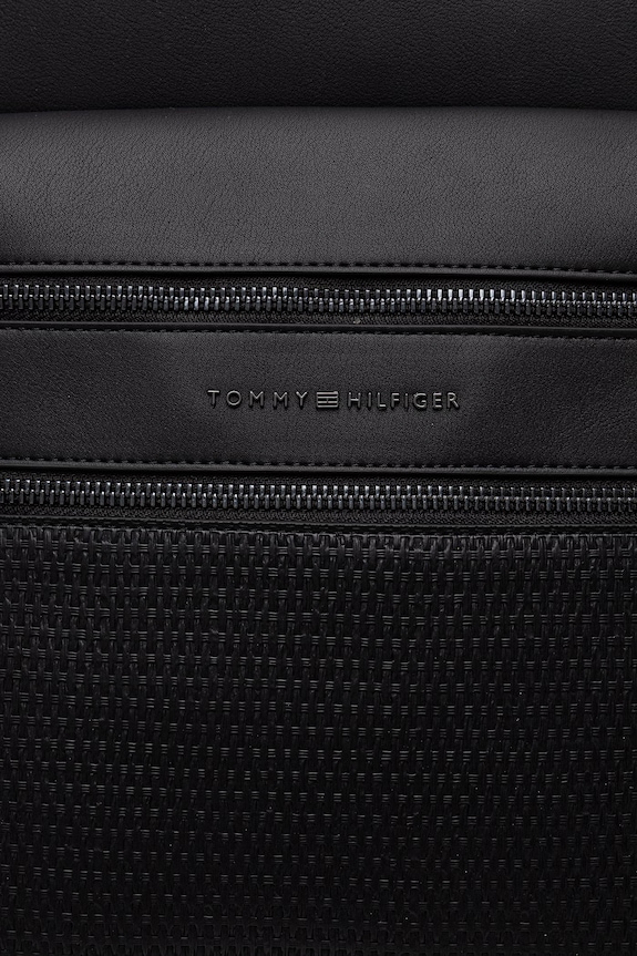 Tommy Hilfiger plecak miejski męski z imitacji skóry czarny AM0AM14093