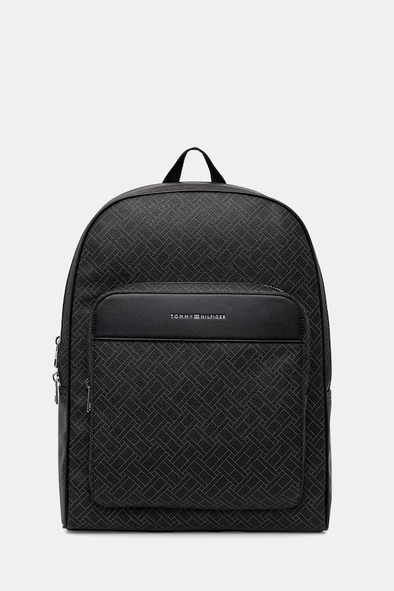 Tommy Hilfiger rucsac de oraș pentru bărbați, cu imitație de piele negru AM0AM14137