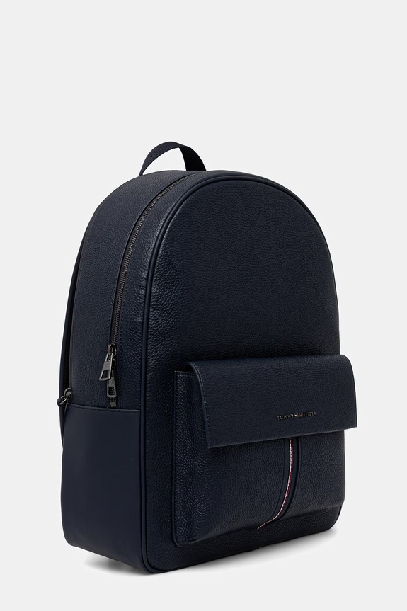 Tommy Hilfiger plecak męski z imitacji skóry AM0AM14165 granatowy SS26