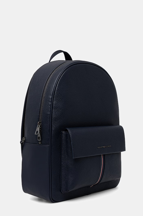Tommy Hilfiger plecak męski z imitacji skóry AM0AM14165 granatowy SS26