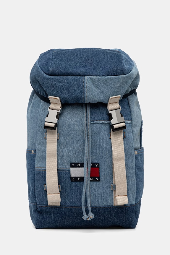 Tommy Jeans plecak podróżny kabinowy damski jeansowy niebieski AM0AM14268