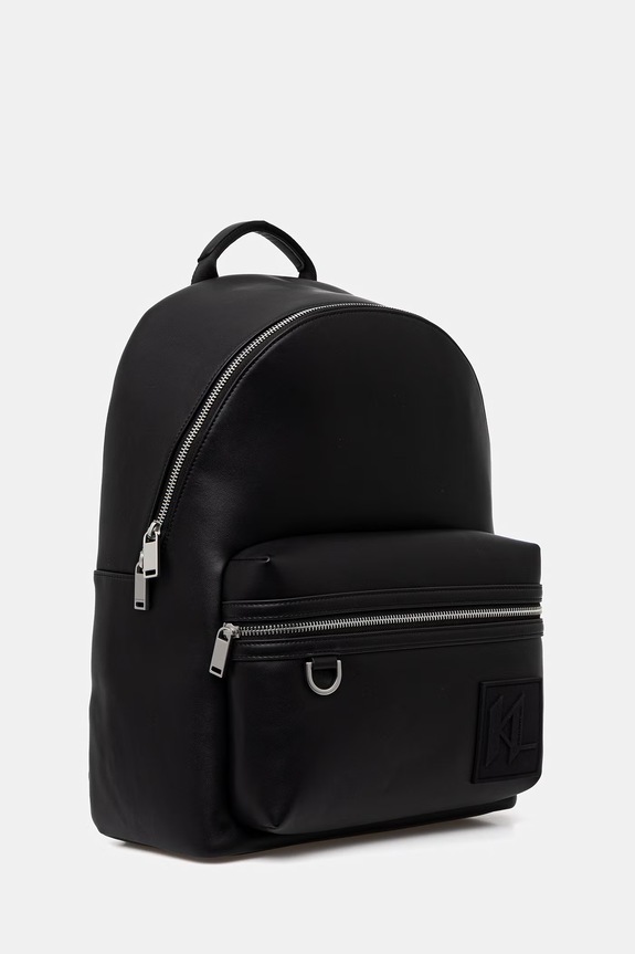 Karl Lagerfeld plecak męski z imitacji skóry B2M30181 czarny SS26