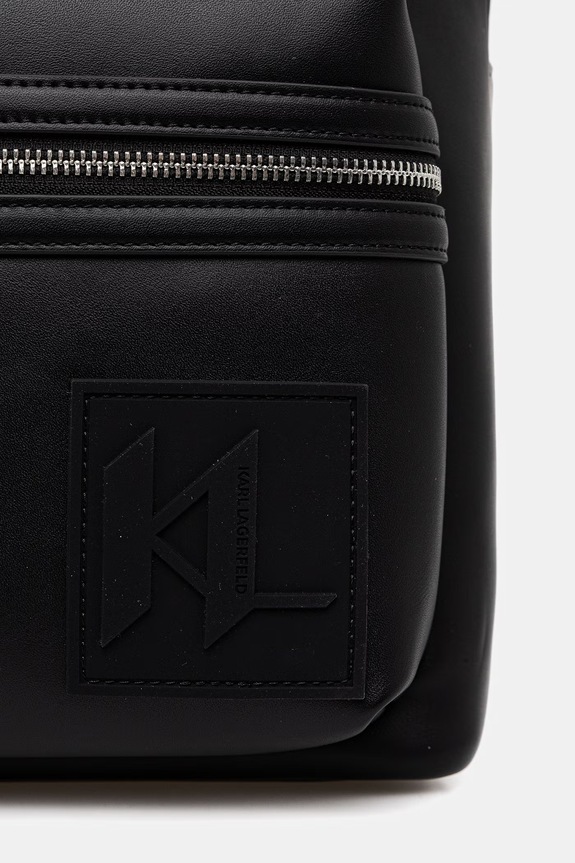 Karl Lagerfeld plecak męski z imitacji skóry czarny B2M30181