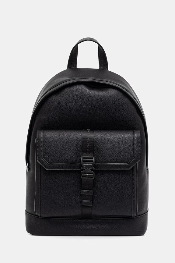 Armani Exchange plecak męski z imitacji skóry czarny XM002565.AF22537