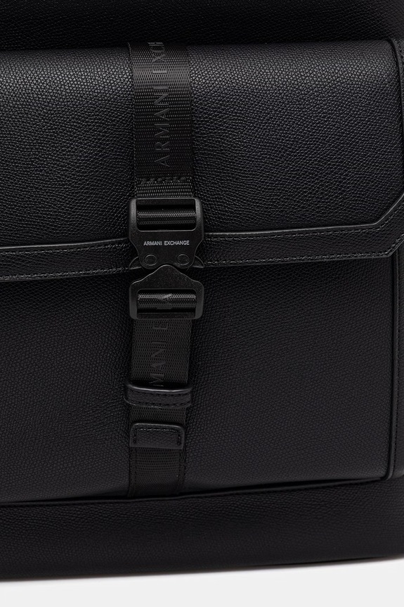 Armani Exchange plecak męski z imitacji skóry czarny XM002565.AF22537